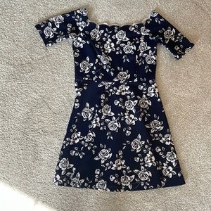 Off the shoulder flower dress